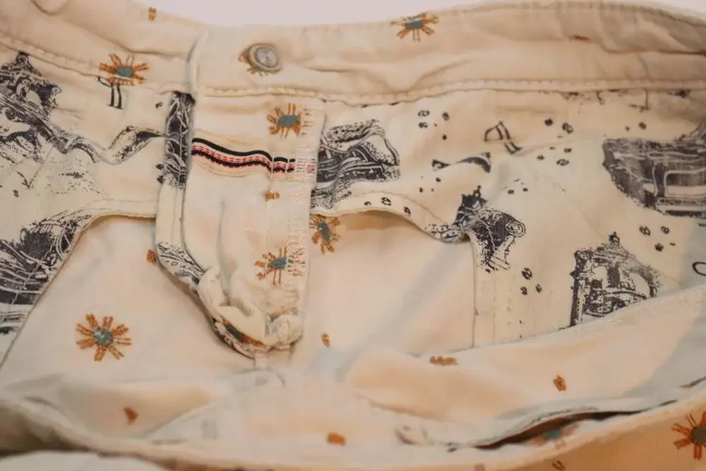 Pilcro Embroidered Sun Shorts